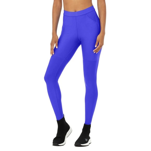 ALO Yoga Pants - Alo Yoga High Waist AirLift Electric Blue 4 Pocket Cargo Utility Leggings XS